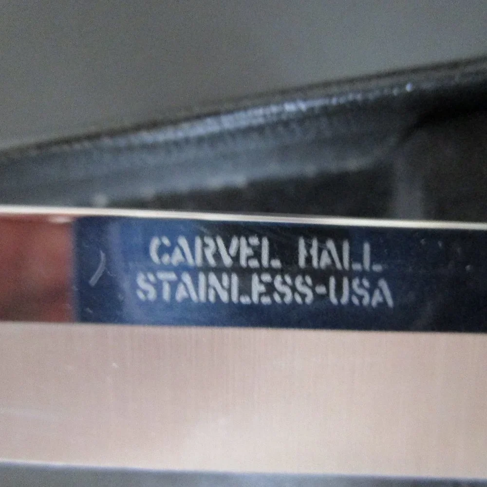 vintage stainless steel meat carving set